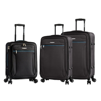 Easy Luggage Madisson's Black Soft Shell Luggage : Xs to Large Sizes, Lightweight Suitcase, Duffle Bag, and Wheeled Holdall - Now on Sale!