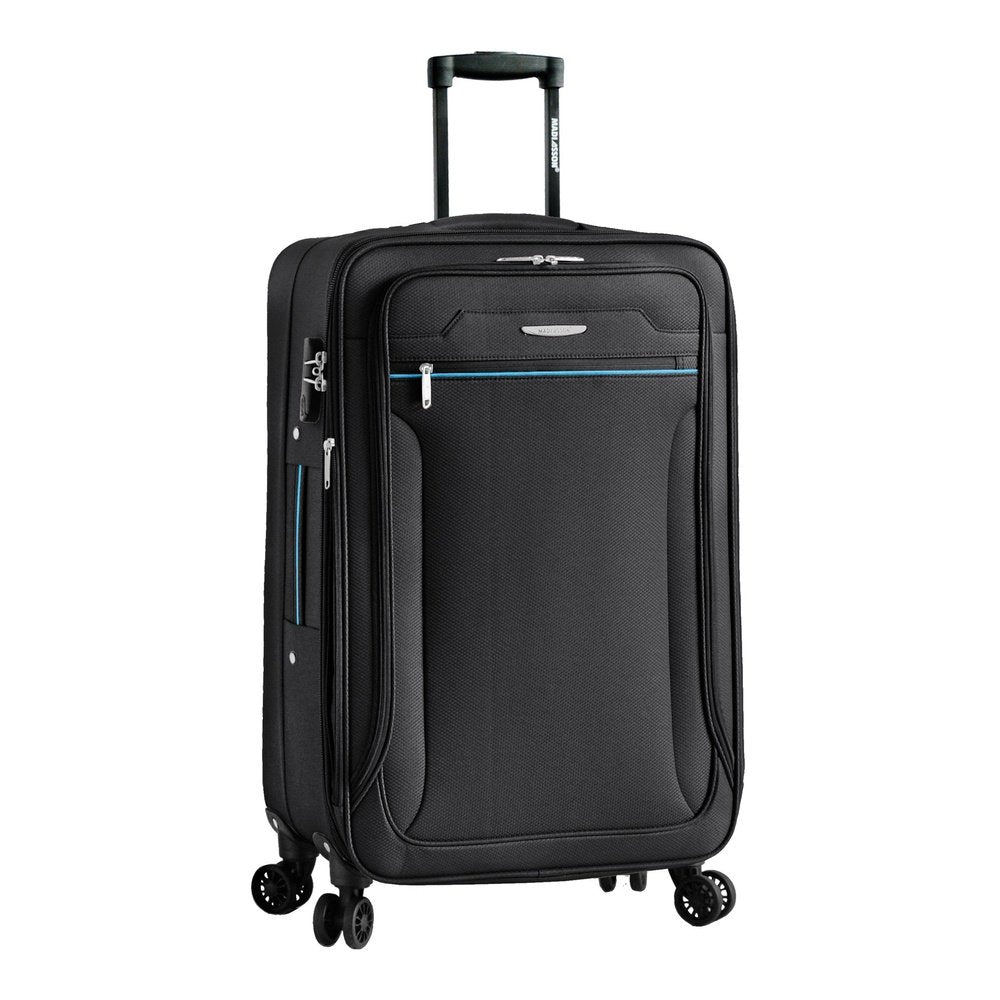 Easy Luggage Madisson's Black Soft Shell Luggage : Xs to Large Sizes, Lightweight Suitcase, Duffle Bag, and Wheeled Holdall - Now on Sale!