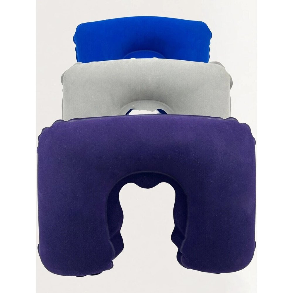 3pcs Inflatable Car Neck Pillow travel comfort rest Holiday Neck Restraint - Easy Luggage