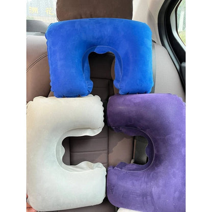 3pcs Inflatable Car Neck Pillow travel comfort rest Holiday Neck Restraint - Easy Luggage