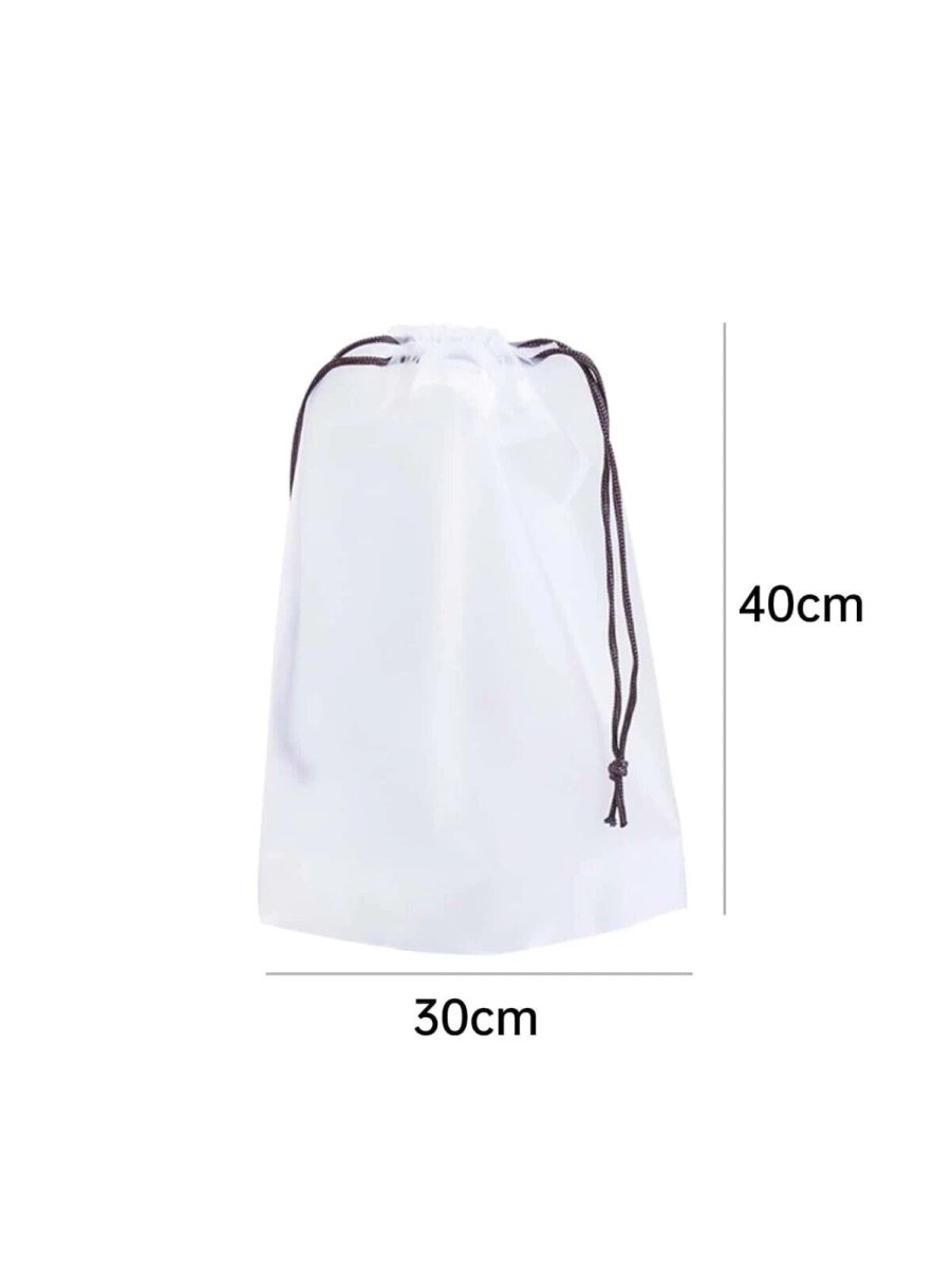 5 Pcs Travel & Daily Clear Shoe Bag Large Drawstring Shoes Storage Bags Suitcase - Easy Luggage