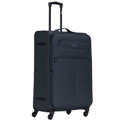 Eagle Super Lightweight 4 Wheels Spinner Soft Shell Expandable Luggage Grey