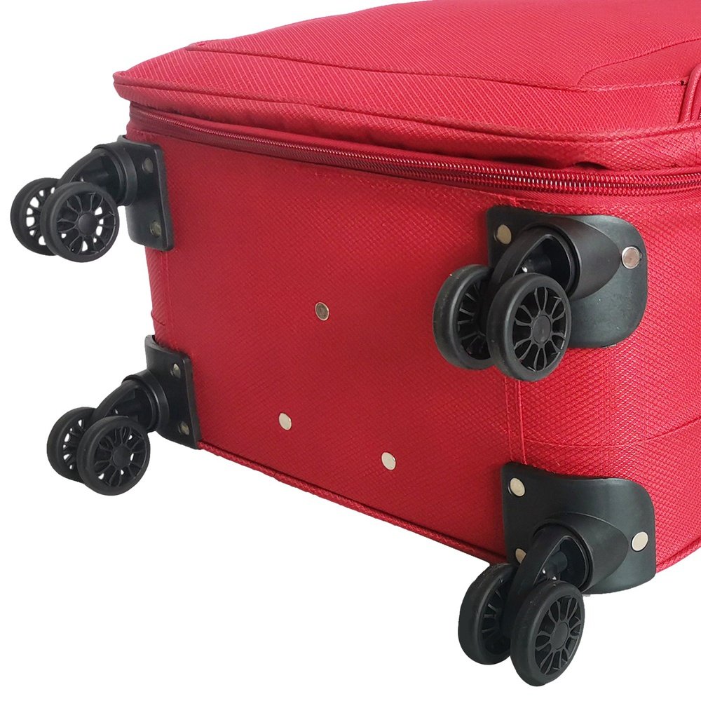 Easy Luggage Madisson's Red Soft Shell Luggage : Xs to Large Sizes, Lightweight Suitcase, Duffle Bag, and Wheeled Holdall - Now on Sale!