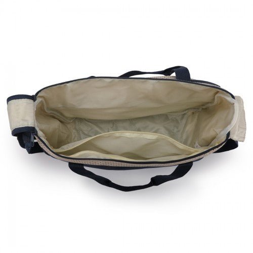 9026 - Miss Lulu Polyester 5 Pcs Set Maternity Baby Changing Bag Polka Dot Series - Navy - Easy Luggage