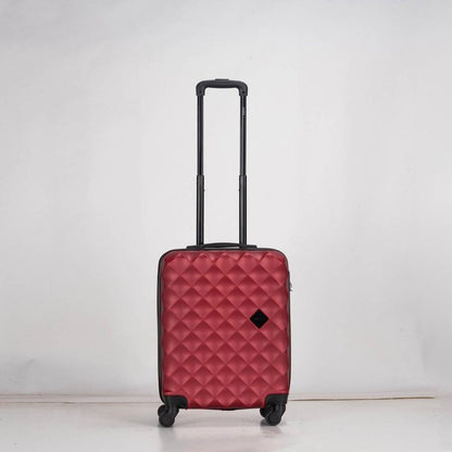 Easy Luggage Eagle Hard-Shell ABS Luggage with 4 Wheels: Lightweight Cabin Bags Available in 20", 26", 28", 30" and 32 Burgundy