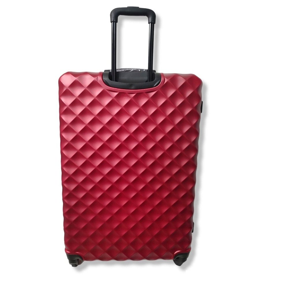 Easy Luggage Eagle Hard-Shell ABS Luggage with 4 Wheels: Lightweight Cabin Bags Available in 20", 26", 28", 30" and 32 Burgundy