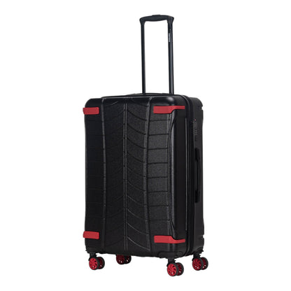 Easy Luggage Fantana Polypropylene 4 Wheels Hard Shell Cabin, Ultra Light - Anti-Theft Zipper More Sizes Availaible Black
