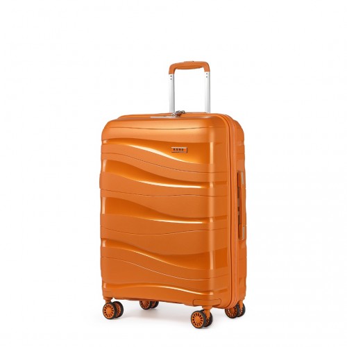 Easy Luggage K2094L - Kono 28 Inch Lightweight Polypropylene Hard Shell Suitcase With TSA Lock - Orange