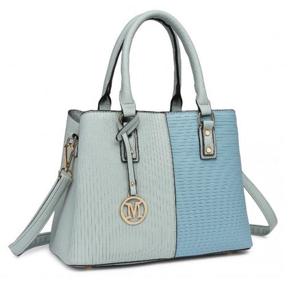 LT2352 - Miss Lulu Modern Elegance PU Leather Lady's Tote - Blue