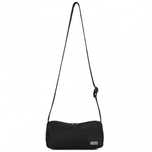 MSM2425 - Miss Lulu Vintage Chic Lightweight Water-Resistant Crossbody Bag - Black