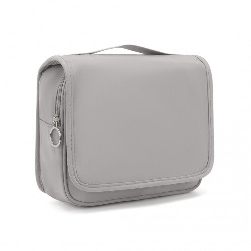 Easy Luggage S2342 - Classic Hanging Multi-Pocket Waterproof Travel Makeup Bag - Grey