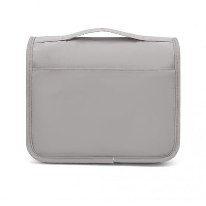 Easy Luggage S2342 - Classic Hanging Multi-Pocket Waterproof Travel Makeup Bag - Grey