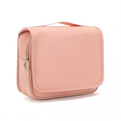 Easy Luggage S2342 - Classic Hanging Multi-Pocket Waterproof Travel Makeup Bag - Nude