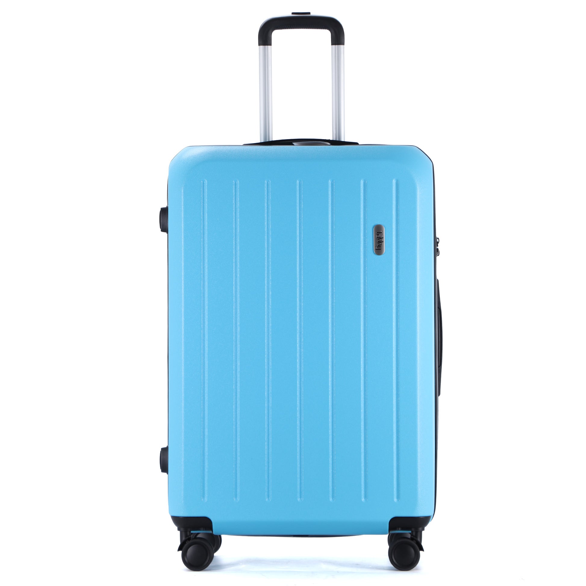 Easy Luggage Tabby Deluxe: ABS Suitcase with 4 Wheels, TSA Lock, Aluminum Frame - 20", 24", 28" Sizes - Sky Blue