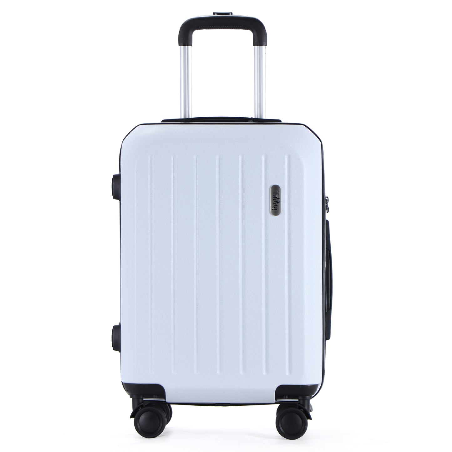 Easy Luggage Tabby Deluxe: ABS Suitcase with 4 Wheels, TSA Lock, Aluminum Frame - 20", 24", 28" Sizes - White