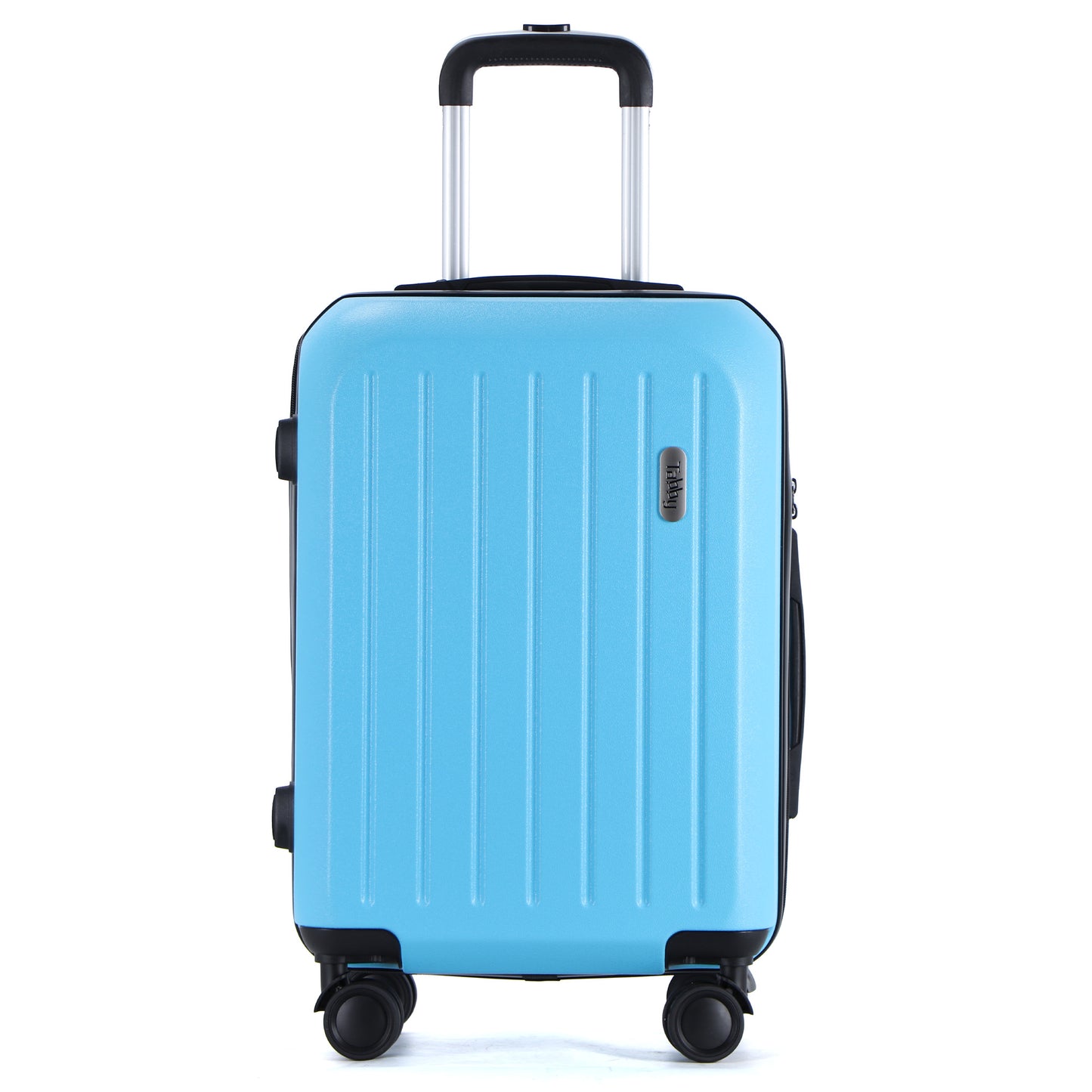 Easy Luggage Tabby Deluxe: ABS Suitcase with 4 Wheels, TSA Lock, Aluminum Frame - 20", 24", 28" Sizes - Sky Blue