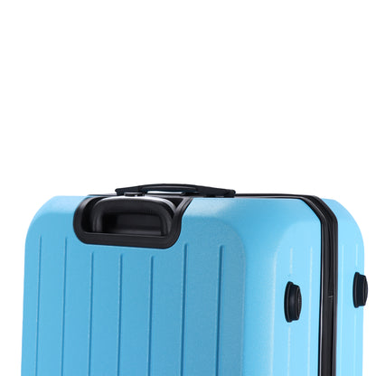 Easy Luggage Tabby Deluxe: ABS Suitcase with 4 Wheels, TSA Lock, Aluminum Frame - 20", 24", 28" Sizes - Sky Blue