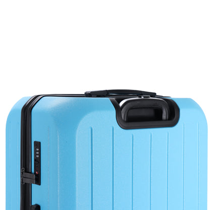 Easy Luggage Tabby Deluxe: ABS Suitcase with 4 Wheels, TSA Lock, Aluminum Frame - 20", 24", 28" Sizes - Sky Blue