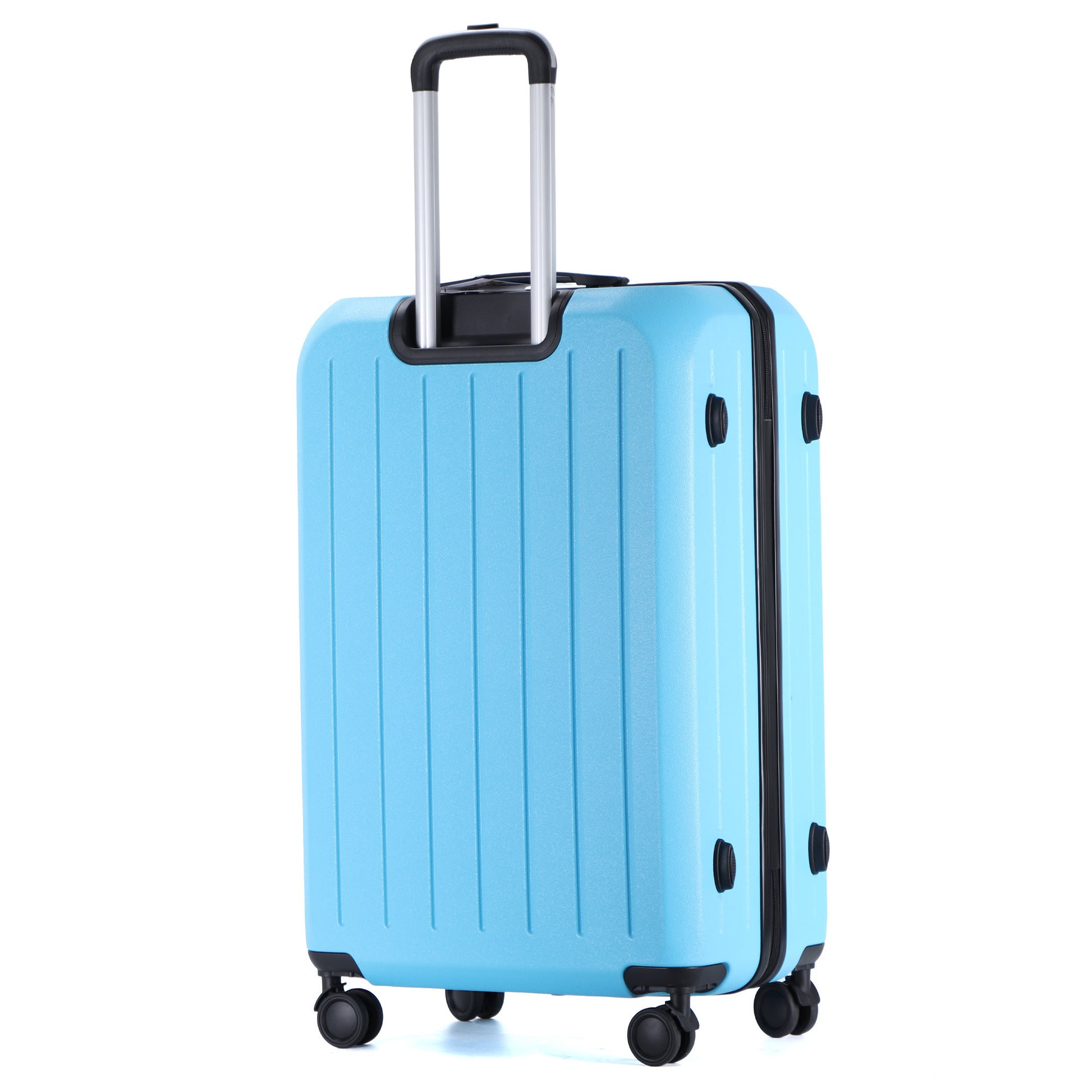 Easy Luggage Tabby Deluxe: ABS Suitcase with 4 Wheels, TSA Lock, Aluminum Frame - 20", 24", 28" Sizes - Sky Blue