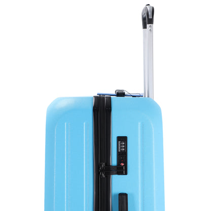 Easy Luggage Tabby Deluxe: ABS Suitcase with 4 Wheels, TSA Lock, Aluminum Frame - 20", 24", 28" Sizes - Sky Blue