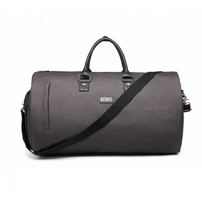 E1918 - Kono Travel Suit Garment Duffel Bag - Grey - Easy Luggage