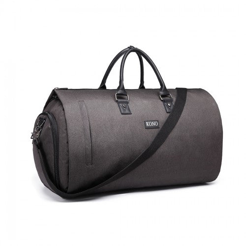 E1918 - Kono Travel Suit Garment Duffel Bag - Grey - Easy Luggage