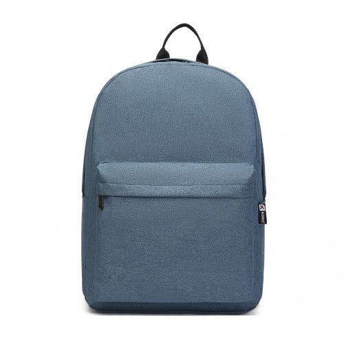 E1930 - Kono Durable Polyester Everyday Backpack With Sleek Design - Navy - Easy Luggage