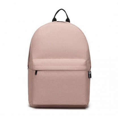 E1930 - Kono Durable Polyester Everyday Backpack With Sleek Design - Pink - Easy Luggage