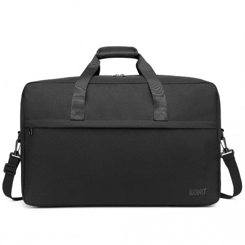 E1960L - Kono Lightweight Multi Purpose Unisex Sports Travel Duffel Bag - Black - Easy Luggage