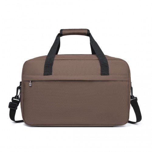 E1960M - Kono Lightweight Multi Purpose Unisex Sports Travel Duffel Bag - Brown - Easy Luggage