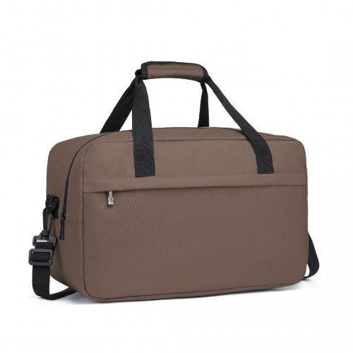 E1960M - Kono Lightweight Multi Purpose Unisex Sports Travel Duffel Bag - Brown - Easy Luggage