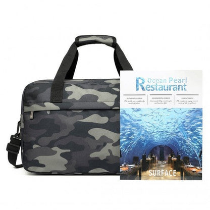 E1960M - Kono Lightweight Multi Purpose Unisex Sports Travel Duffel Bag - Camouflage - Easy Luggage