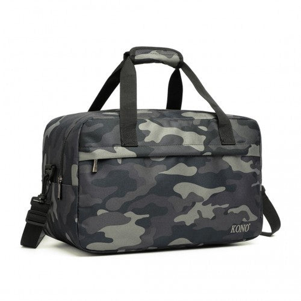 E1960M - Kono Lightweight Multi Purpose Unisex Sports Travel Duffel Bag - Camouflage - Easy Luggage