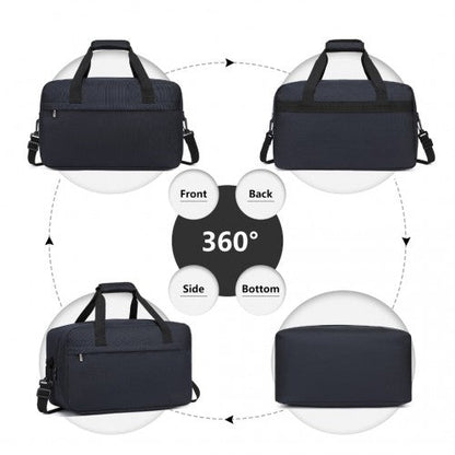 E1960M - Kono Lightweight Multi Purpose Unisex Sports Travel Duffel Bag - Dark Blue - Easy Luggage