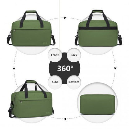 E1960M - Kono Lightweight Multi Purpose Unisex Sports Travel Duffel Bag - Green - Easy Luggage