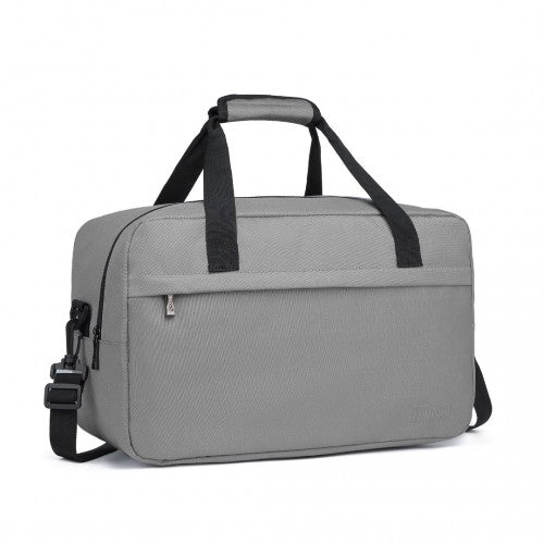 E1960M - Kono Lightweight Multi Purpose Unisex Sports Travel Duffel Bag - Grey - Easy Luggage