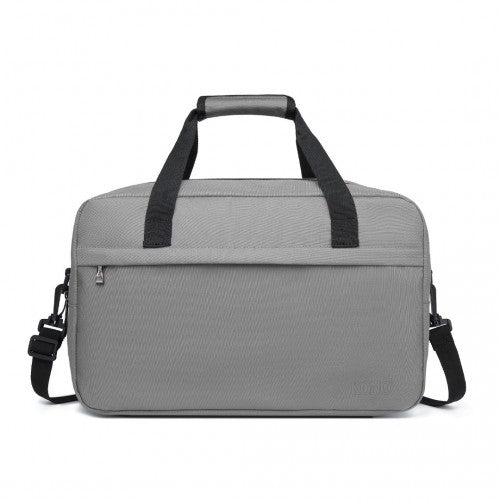 E1960M - Kono Lightweight Multi Purpose Unisex Sports Travel Duffel Bag - Grey - Easy Luggage