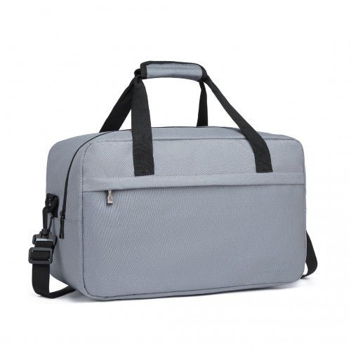 E1960M - Kono Lightweight Multi Purpose Unisex Sports Travel Duffel Bag - Light Grey - Easy Luggage