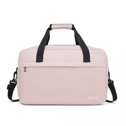 E1960M - Kono Lightweight Multi Purpose Unisex Sports Travel Duffel Bag - Pink - Easy Luggage