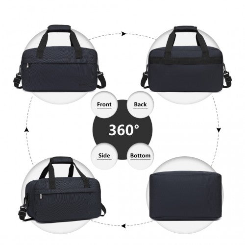 E1960S - Kono Lightweight Multi Purpose Unisex Sports Travel Duffel Bag - Dark Blue - Easy Luggage