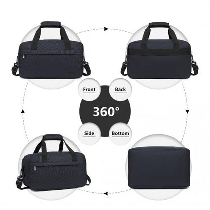 E1960S - Kono Lightweight Multi Purpose Unisex Sports Travel Duffel Bag - Dark Blue - Easy Luggage