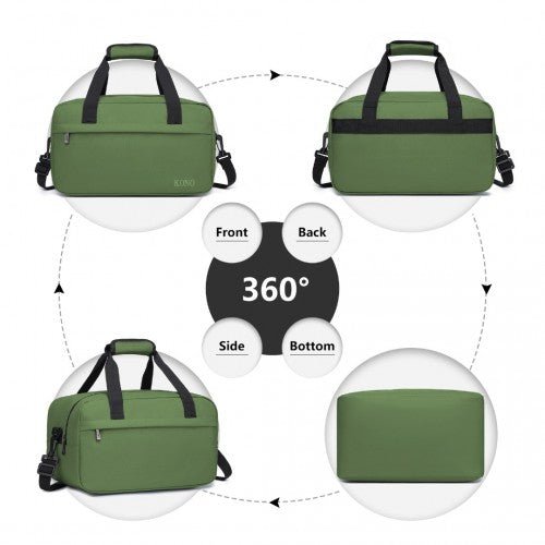 E1960S - Kono Lightweight Multi Purpose Unisex Sports Travel Duffel Bag - Green - Easy Luggage