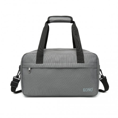 E1960S - Kono Lightweight Multi Purpose Unisex Sports Travel Duffel Bag - Grey - Easy Luggage