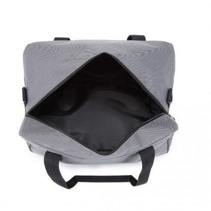 E1960S - Kono Lightweight Multi Purpose Unisex Sports Travel Duffel Bag - Grey - Easy Luggage