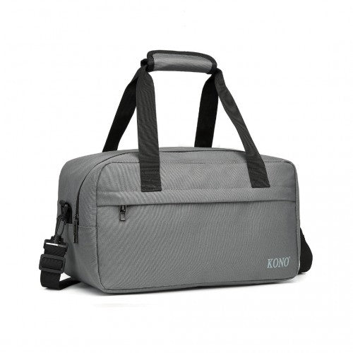 E1960S - Kono Lightweight Multi Purpose Unisex Sports Travel Duffel Bag - Grey - Easy Luggage