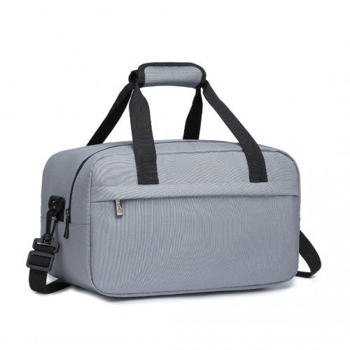 E1960S - Kono Lightweight Multi Purpose Unisex Sports Travel Duffel Bag - Light Grey - Easy Luggage