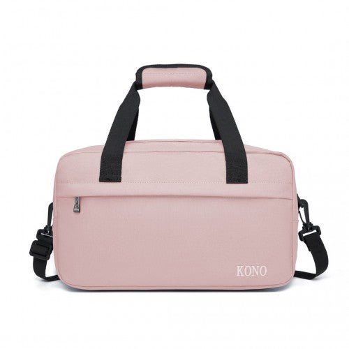 E1960S - Kono Lightweight Multi Purpose Unisex Sports Travel Duffel Bag - Pink - Easy Luggage