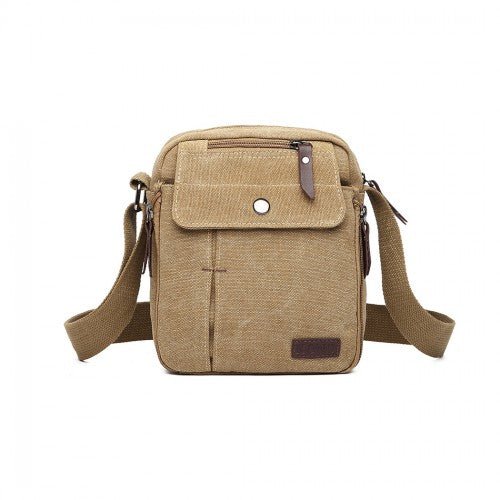 E1971 - Kono Multi Pocket Cross Body Shoulder Bag - Khaki - Easy Luggage