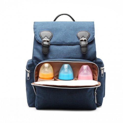 E1976 - Kono Travel Baby Changing Backpack with USB Charging Interface - Navy - Easy Luggage