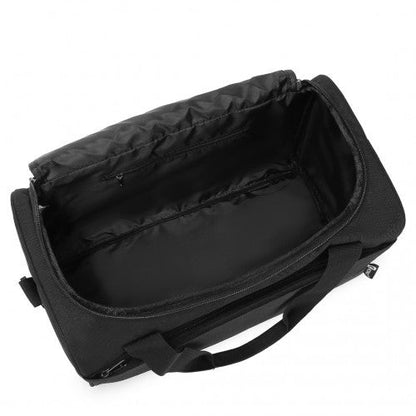 E2016S - Kono Structured Travel Duffle Bag - Black - Easy Luggage